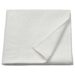 5 piece white ikea bath towels Length: 47 "
Width: 22 " 100% cotton NEW